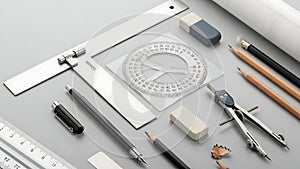 Professional Drafting and Drawing Tools Set