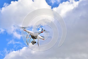 Professional drone with camera for photo and video recording