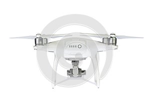 Professional drone on white background