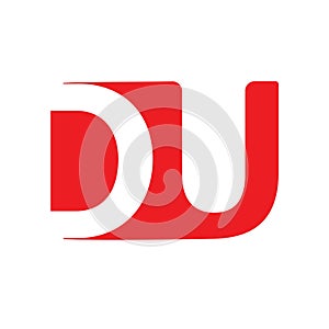 Professional DU letters logo design. DU logo orange color design. UD logo vector icon images. photo