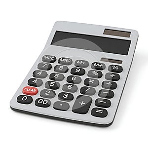 Professional Electronic Calculator on White Background