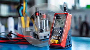 Professional Electronic Measuring Instruments in Laboratory Setting