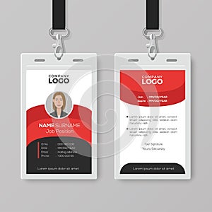 Professional Employee ID Card Template