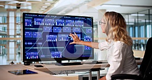 Professional Engineer Using Node Editor For Business Development