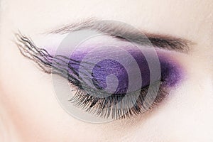 Professional eye makeup