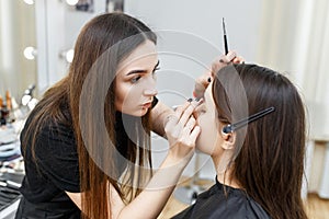 Professional eyebrows shaping
