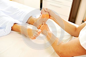 Professional foot reflex zone massage