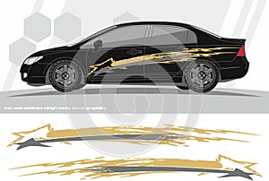 Car and vehicles decal Graphics Kit designs. ready to print and cut for vinyl stickers. photo