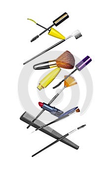 Professional hairdresser and make up tools
