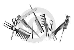 Professional hairdresser tools