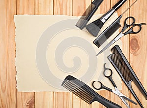 Professional hairdresser tools