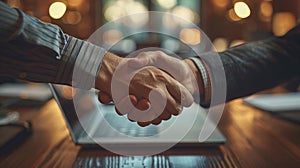 Professional Handshake Sealing a Business Agreement