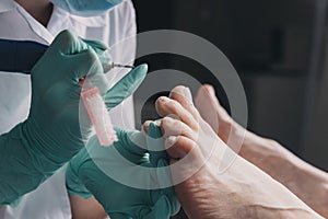 Professional hardware pedicure using electric machine