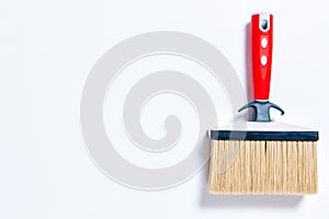 Professional house painter, work tools on a white background