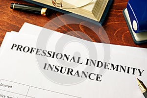 Professional indemnity insurance policy