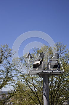 Professional lamp post outdoors