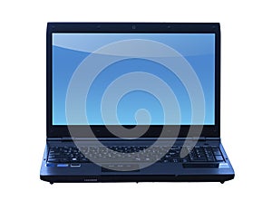 Professional laptop isolated in white background