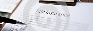 Professional Legal Title Insurance. Application Paperwork