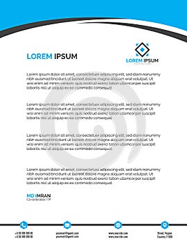Professional Letterhead Templates Vector Illustration