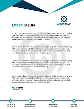 Professional Letterhead Templates Vector Illustration