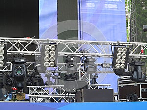 Professional lighting equipment projectors, led light on stage s