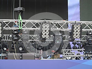 Professional lighting equipment projectors, led light on stage s