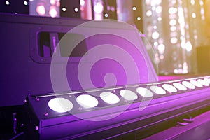 Professional lighting LED floor equipment on the stage