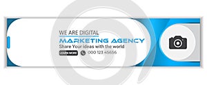 professional LinkedIn background banner or cover photo Design for digital marketing agency