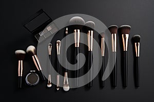 Professional makeup brushes and tools, make-up products