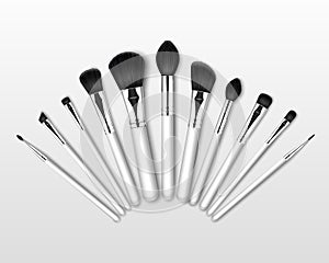 Professional Makeup Powder Blush Brow Brushes