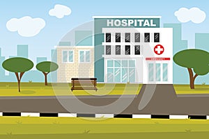 The  professional medical center for health life concept