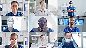 Professional medical doctors working in hospital office, Portrait of young and confident physicians. Medical concept.