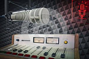 Professional microphone and sound console