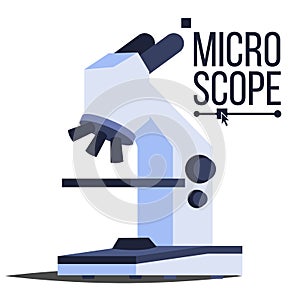 Professional Microscope Icon Vector. Laboratory Science Symbol. Macro. Discovery Research Symbol. Isolated Illustration