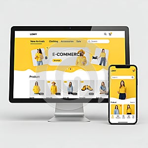 Responsive E-commerce Website UI Mockup