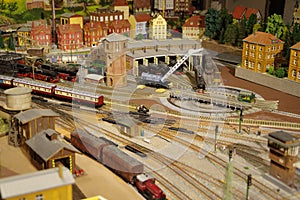 Professional model railway installation