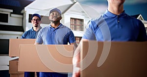 Professional Mover Smiling