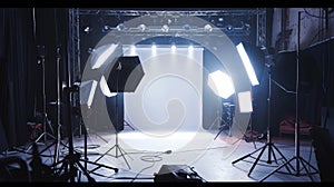 Professional photography studio setup