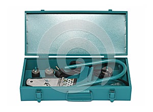 Professional PPR welding kit in metallic box