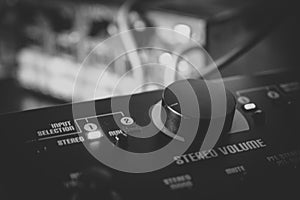 Professional preamp in studio