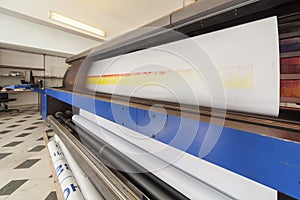 Professional printing machine in printing house