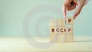 Professional recap summarizes key points and project progress.