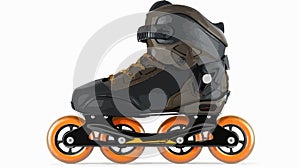 Professional Roller Skate Isolated on White Background Vector Illustration