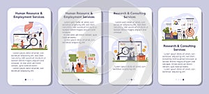 Professional services sector of the economy mobile application