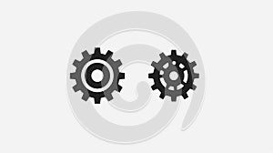 Professional Settings Gear Icon for Basic Web Applications