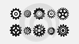 Professional Settings Gear Icon for Basic Web Applications