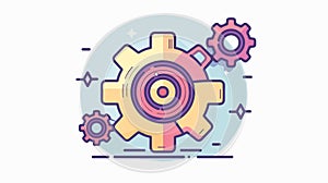 Professional Settings Gear Icon for Basic Web Design