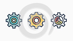 Professional Settings Gear Icon for Basic Web Applications