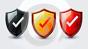 Professional Shield Check Mark Icon for Security Protection
