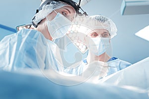 Professional smart doctors working together